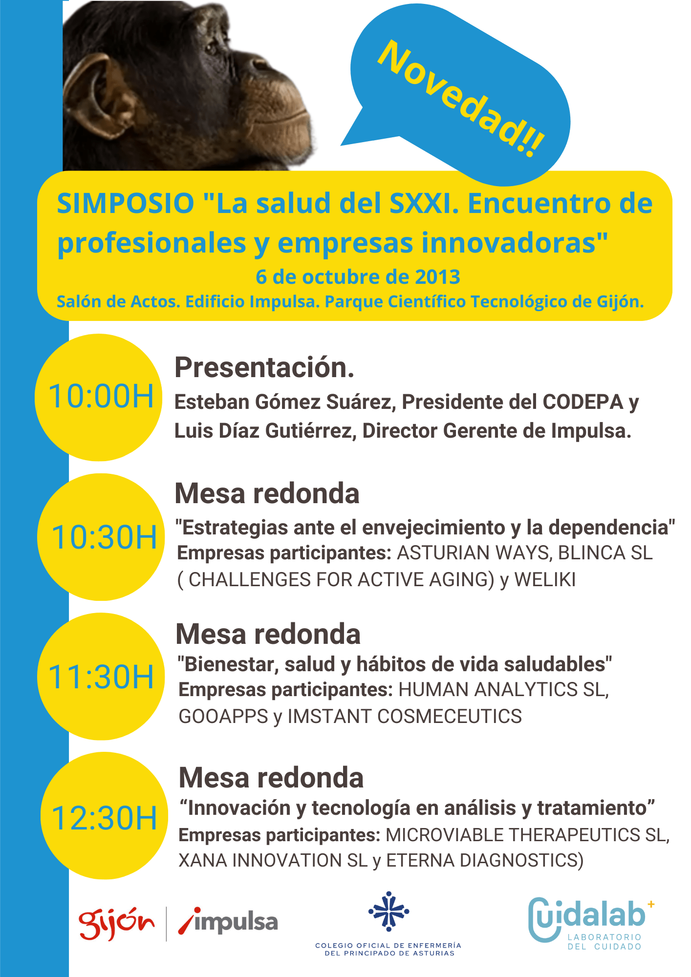 SIMPOSIO: La salud del siglo XXI. Encuentro de profesionales y empresas innovadoras